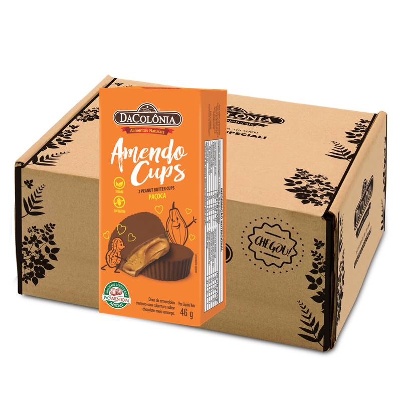 Cups de Amendoim Com Chocolate Amargo Simple 40g - Mercato Piselli