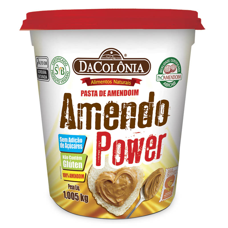 Pasta Integral de Amendoim Amendo Power - 1,005kg - Loja virtual DaColônia  Alimentos Naturais