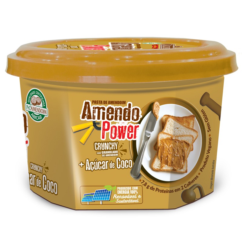 Pasta de Amendoim Integral Zero Açúcar Amendopower DaColônia 450g