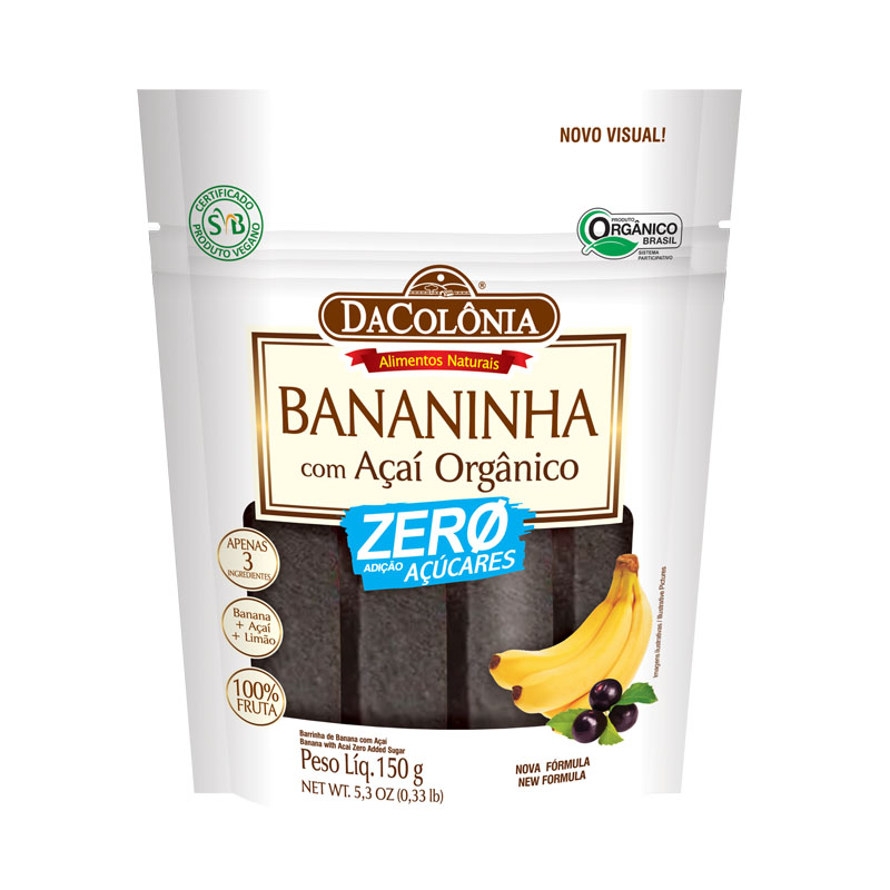Banana com Açaí Zero Açúcar 150g - Loja virtual DaColônia