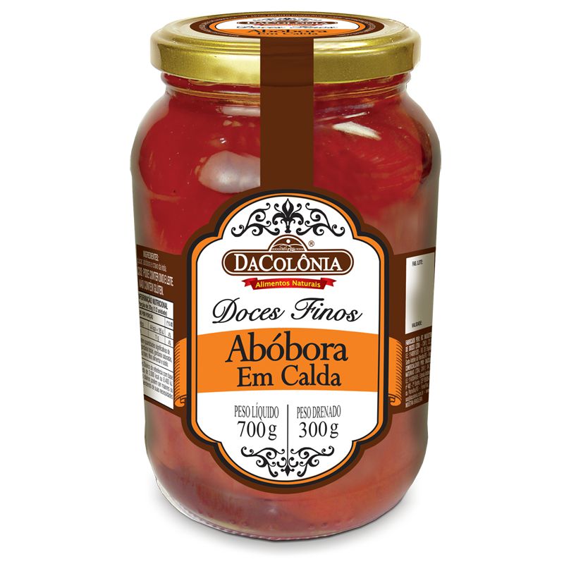 DOCE DE ABÓBORA EM CALDA 650GR - Reserva de Minas