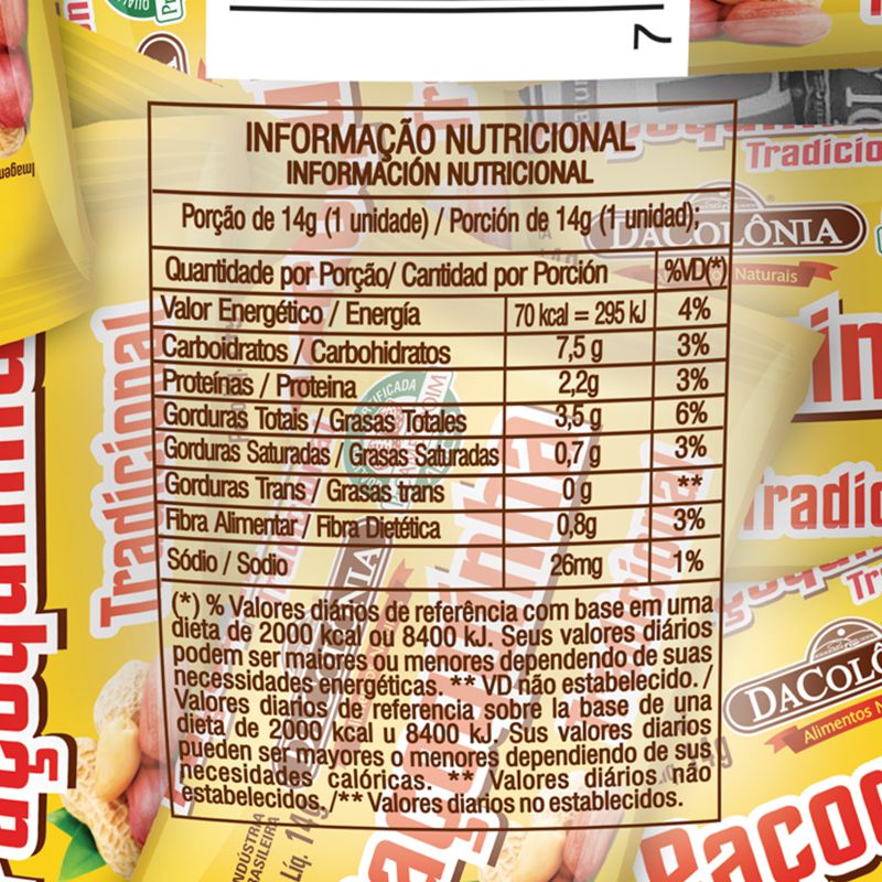  Pacoquinha Tradicional Doce de Amendoim 1008 gr. - 56