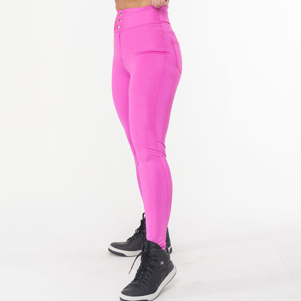 Legging Academia Cintura Alta - Rosa Barbie