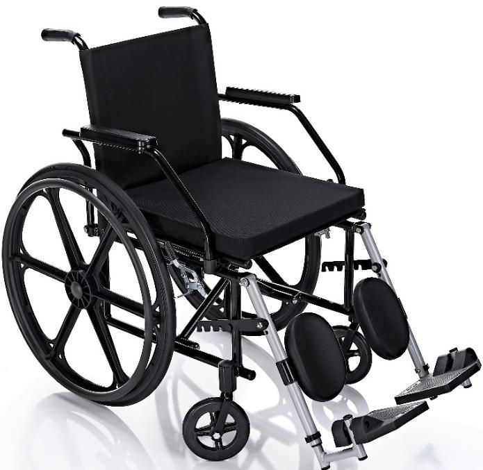 Cadeira de rodas com elevação das pernas até 100 Kg - Cirúrgica São Gabriel  - Produtos Ortopédicos