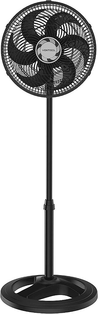 Ventilador de Mesa Oscilante Turbo 6P 30cm 220V Preto Ventisol