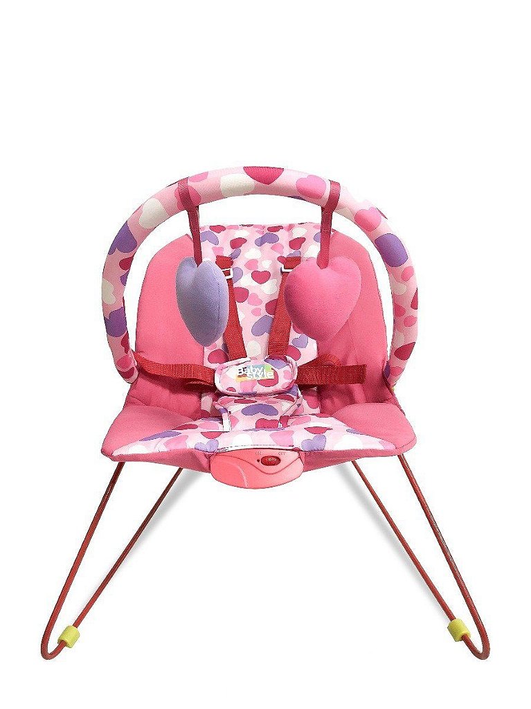 Cadeira Alimentação Bebê Cherry Rosa - Baby Style