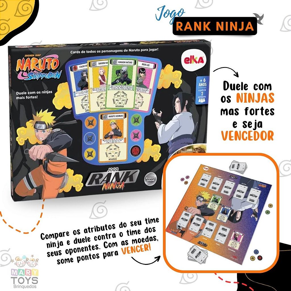 Jogo de Cartas – Naruto – Shippuden – Rank Ninja – Número de