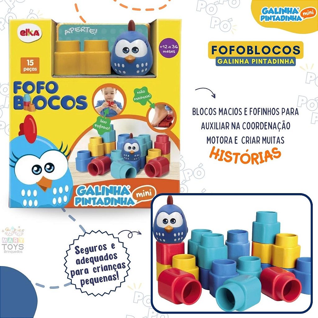 Familia Galinha Pintadinha - Mary Toys Brinquedos