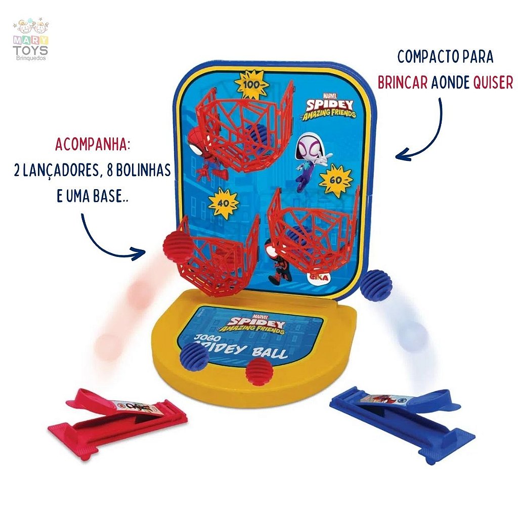 Jogo Spidey Ball - Mary Toys Brinquedos