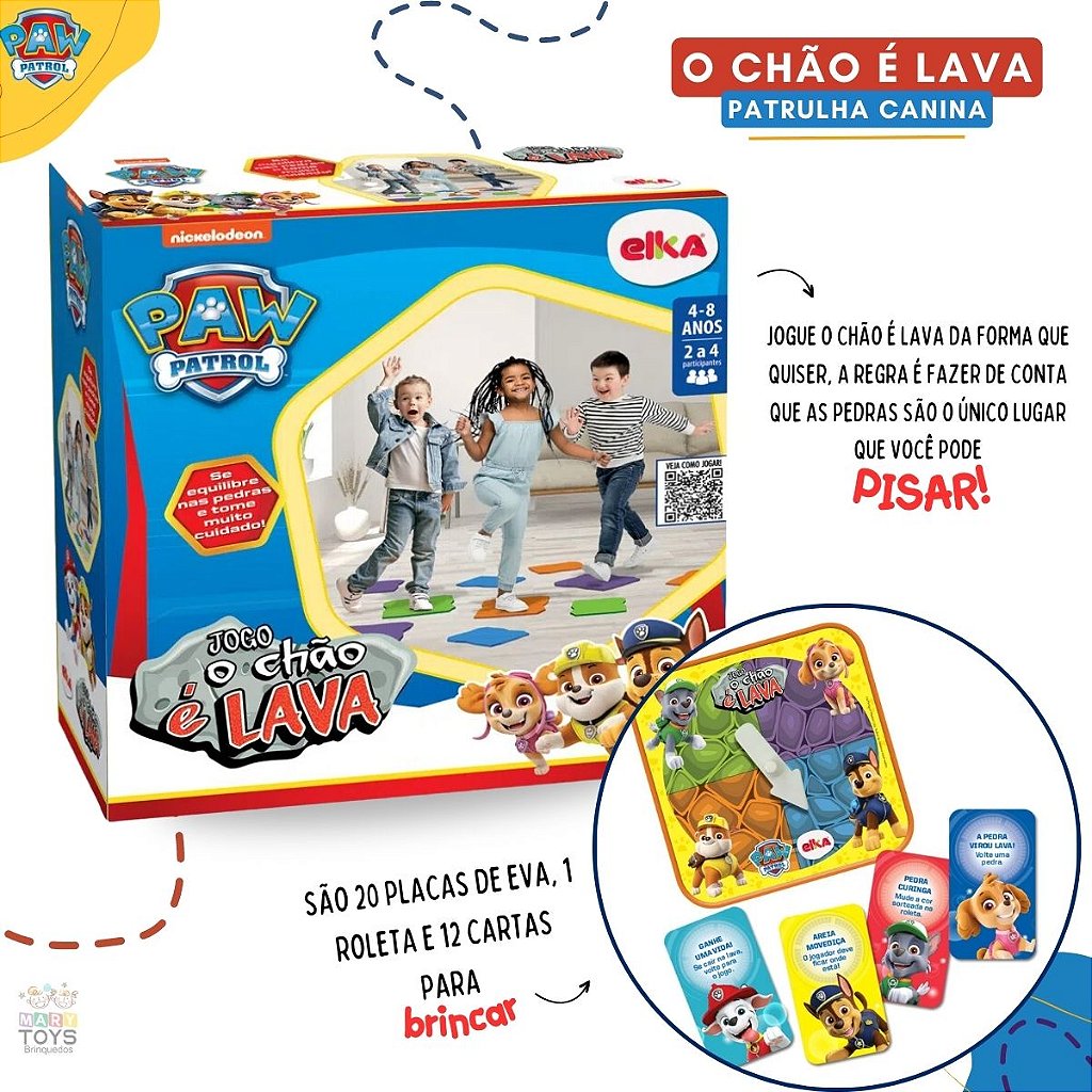 Jogo o chão é Lava - Pais e filhos