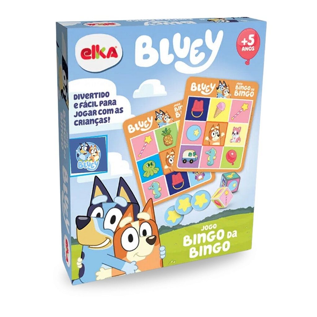 Jogo Bingo Da Bingo - Bluey - Mary Toys Brinquedos