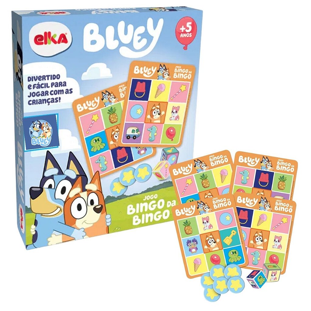 Jogo Bingo Da Bingo - Bluey - Mary Toys Brinquedos