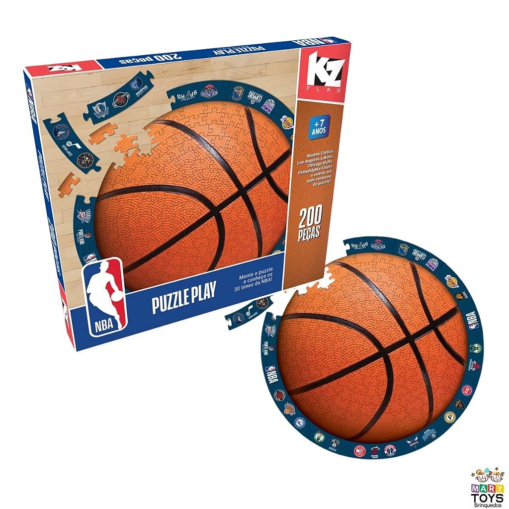 Quebra-cabeça 200 Peças - NBA - Mary Toys Brinquedos