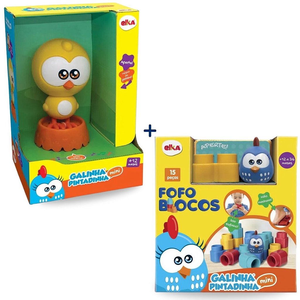 Jogo Galinha Pintadinha Educativo Infantil Criativo 3 Pcs