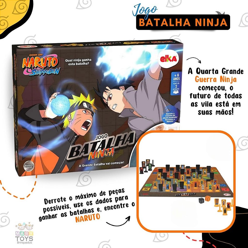 Jogo de Tabuleiro Rank Ninja - Naruto Shippuden, Elka - Novo