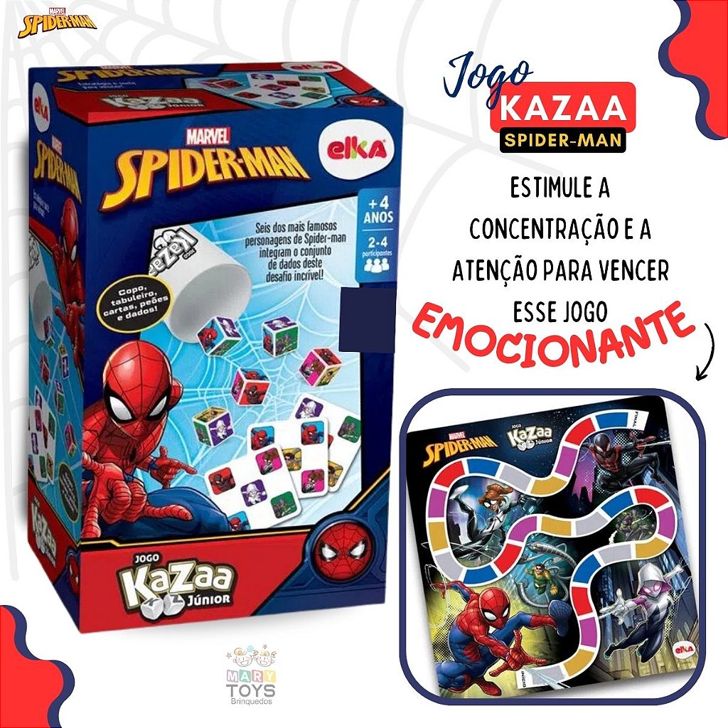 Jogo Kazaa - Homem-Aranha - Mary Toys Brinquedos