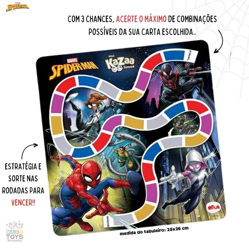 Jogo Terremoto - Spidey - Mary Toys Brinquedos