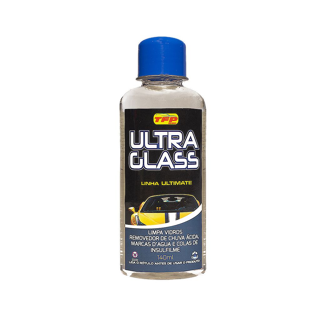Ultra Glass – Tira Manchas do Vidro - 140ml - PegStok - A loja do seu Carro