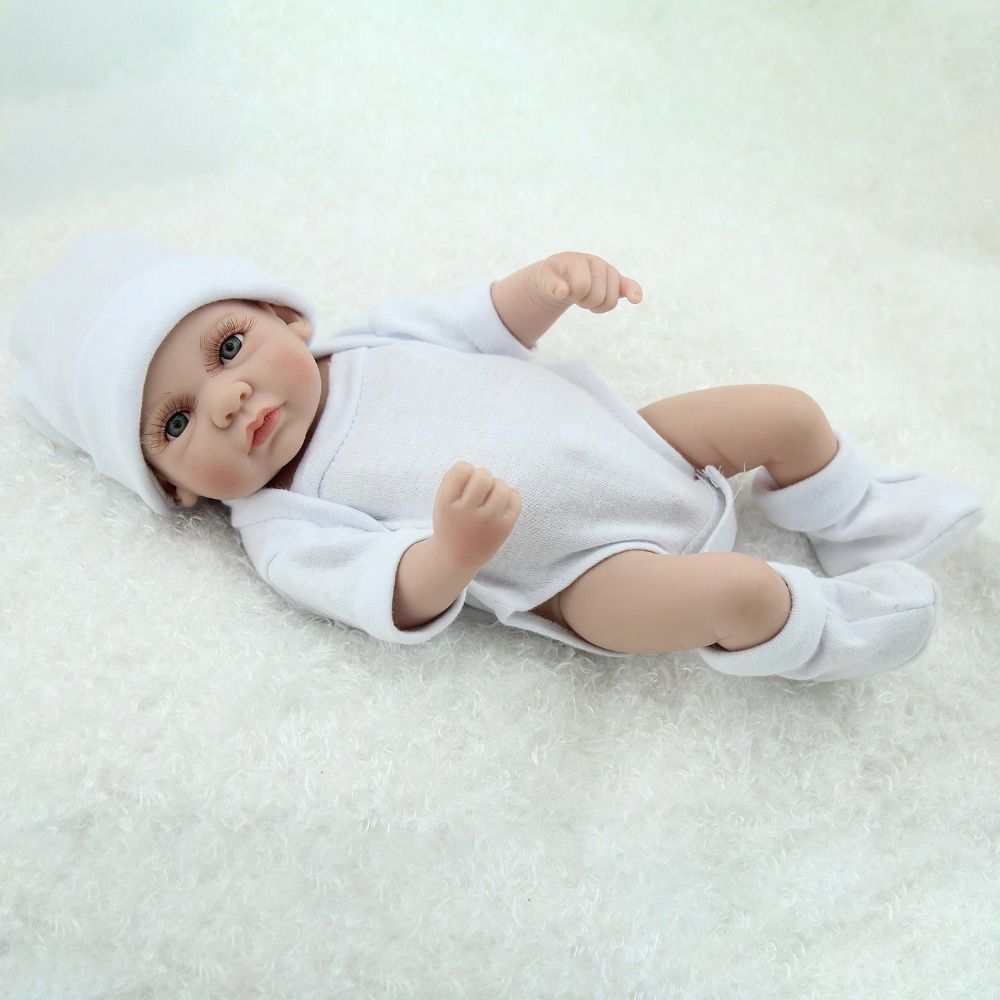 Boneca Bebe Reborn Laura Baby 25 Centimetros Completa De Silicone Boneca Reborn Mini Realista Pode Tomar Banho Npk Dolls