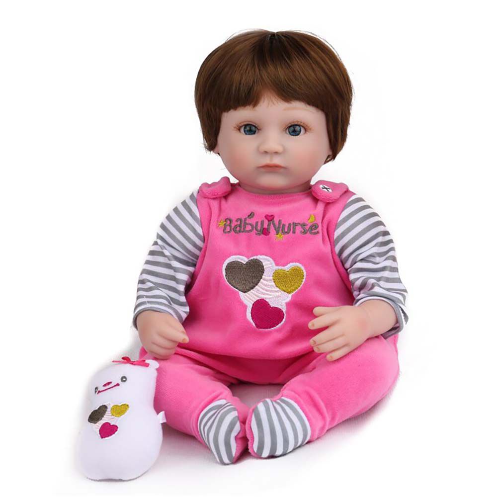 Boneca Bebe Reborn Laura Baby De 16 Polegadas 45 Centimetros Menina Recem Nascida De Silicone Macio Bonito Bebe Boneca Npk Dolls