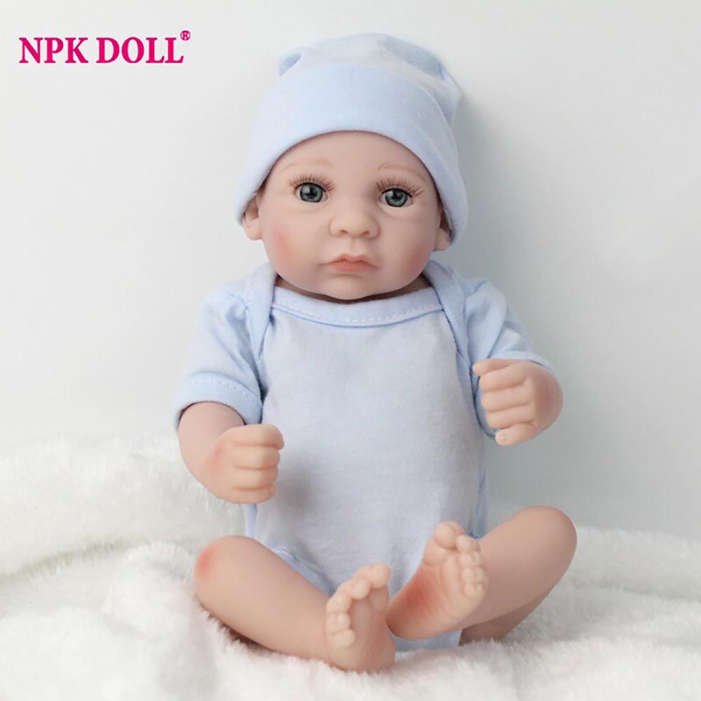 Boneca Mini Bebe Reborn 25 Cm De Silicone Reborn Macio Recem Nascido Bebes Boneca Reborn Npkdoll Npk Dolls