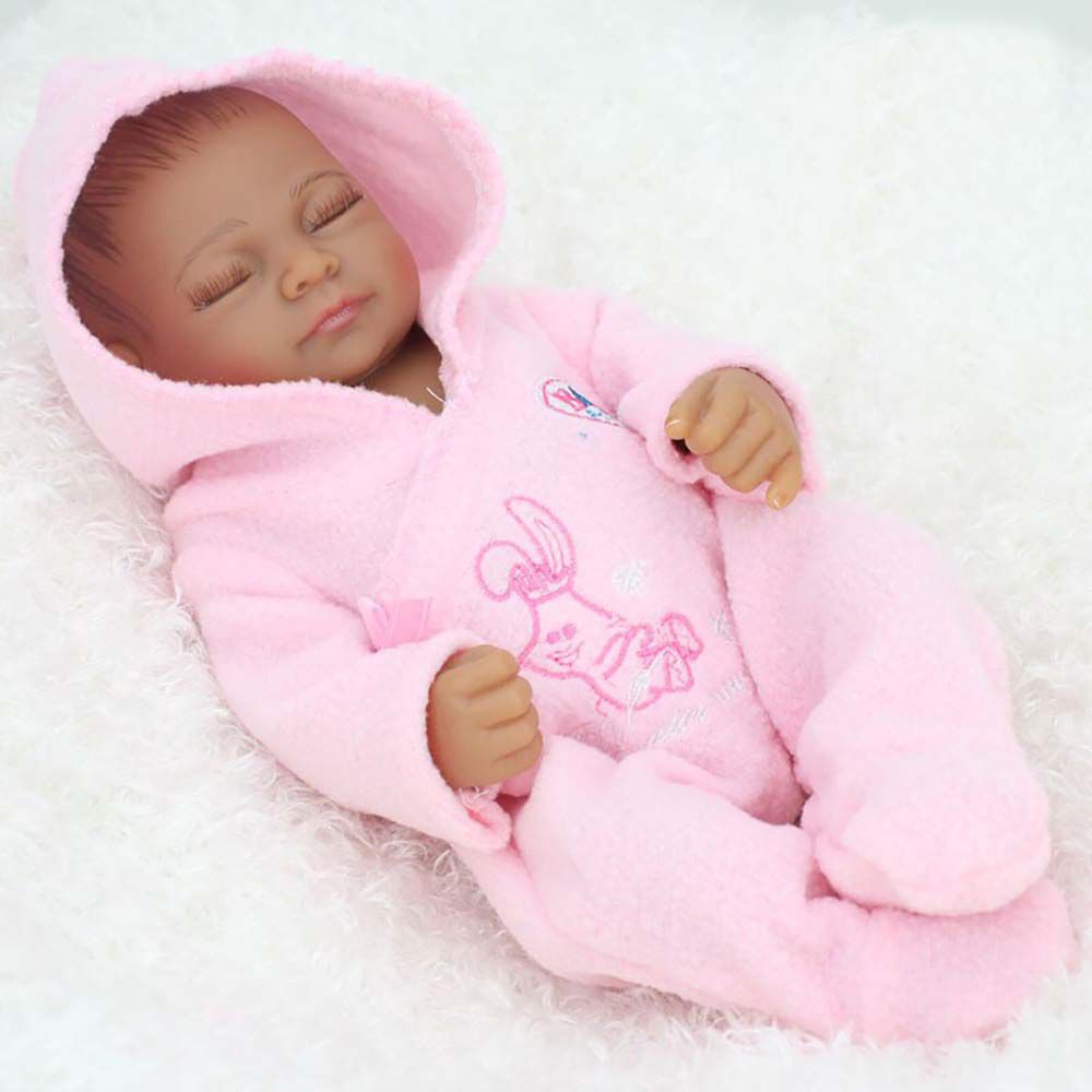 Boneca Mini Bebe Reborn 28 Centimetros Reborn 10 Polegadas Completa Corpo Todo Vinil Silicone Realista Npk Dolls