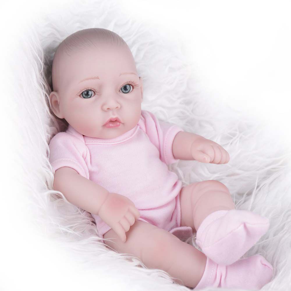 Boneca Mini Bebe Reborn Realista Realista Silicone Completa Vinyl Corpo 25 Centimetros 10 Polegada Reborn Da Boneca Kayd Npk Dolls