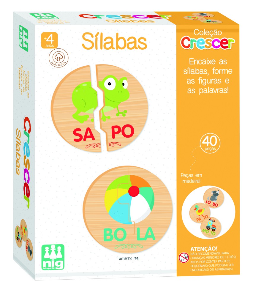 Jogo Educativo Desafio das Sílabas em MDF - STEM Toys - Brinquedos  Educativos e STEAM