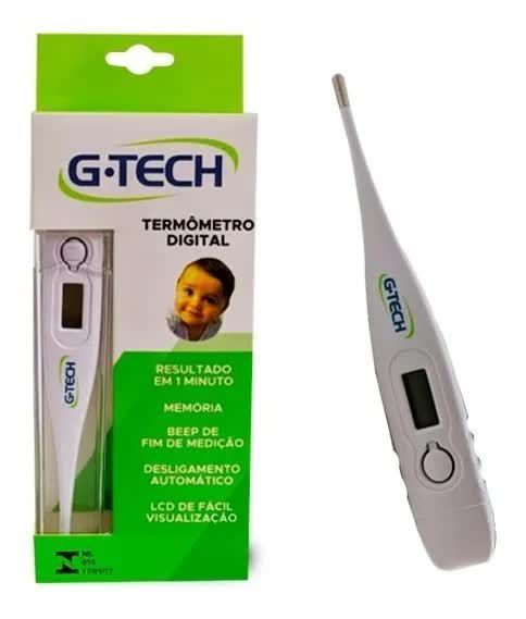 Termômetro Clínico Digital G-tech Branco 1 Unidade - Emporium das Fraldas