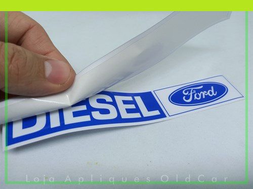 Adesivo Diesel Ford F100 / F1000 (Reverso - Colagem Interna No Vidro) -  Apliques e Adesivos para Antigos