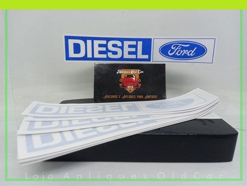 Adesivo Diesel Ford F100 / F1000 (Reverso - Colagem Interna No Vidro) -  Apliques e Adesivos para Antigos