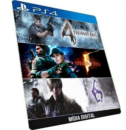 Resident Evil 4 5 6 Jogo Midia Digital Ps4 Psn Playstation Store -  ADRIANAGAMES