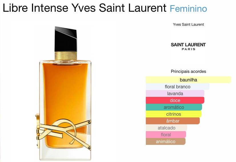 YVES SAINT LAURENT LIBRE INTENSE FEMININO EAU DE PARFUM - Beaty