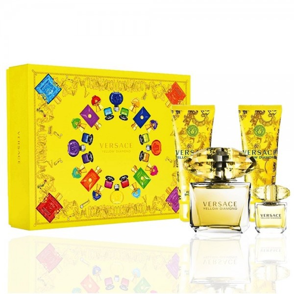 KIT VERSACE YELLOW DIAMOND EDT 90ML + 2 GEL DE BANHO 100ML +