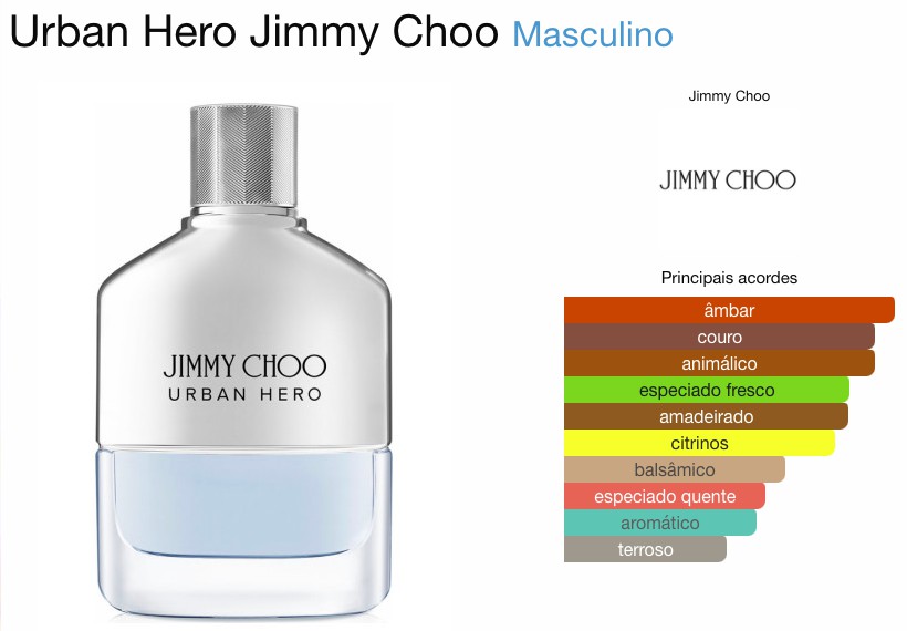 JIMMY CHOO URBAN HERO MASCULINO EAU DE PARFUM - Beaty Outlet