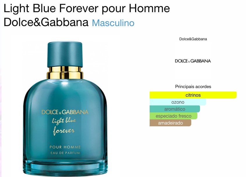 DOLCE GABBANA LIGHT BLUE FOREVER MASCULINO EAU DE PARFUM - Beaty