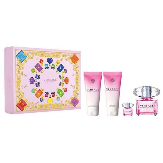 KIT VERSACE BRIGHT CRYSTAL 90ML HIDRATANTE GEL DE BANHO MINI