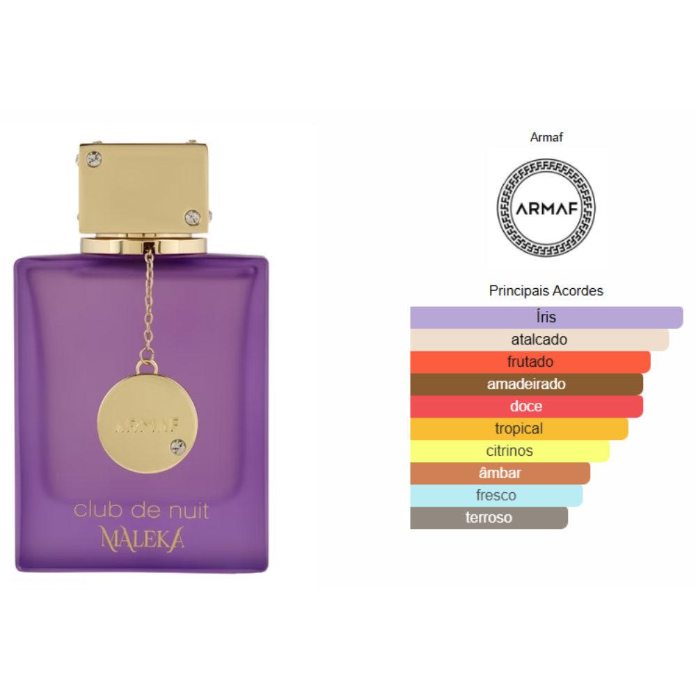 ARMAF CLUB DE NUIT MALEKA FEMININO EAU DE PARFUM 100ML - Beaty