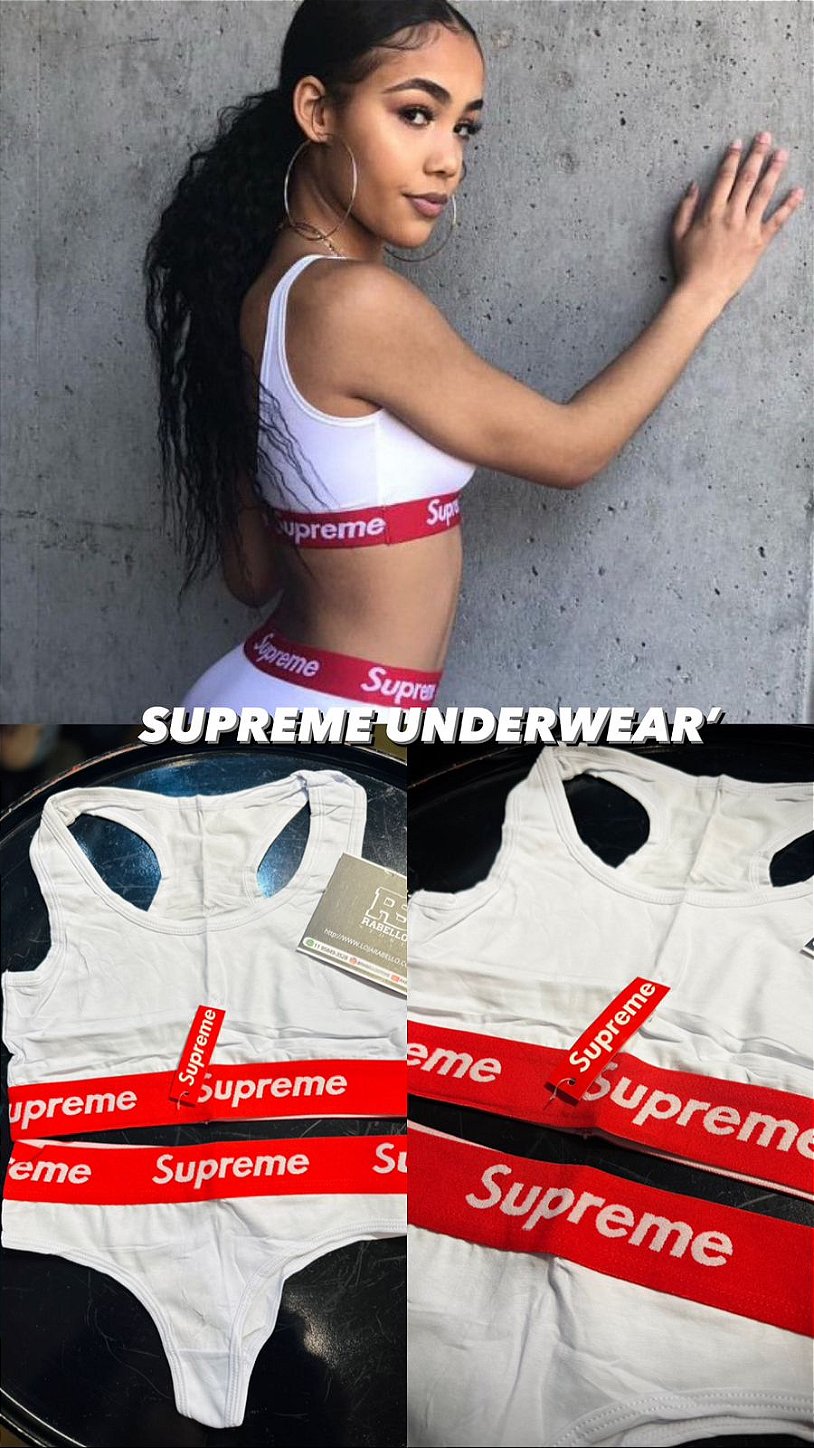 Supreme Underwear Feminino - Pronta Entrega - Rabello Store - Tênis,  Vestuários, Lifestyle e muito mais