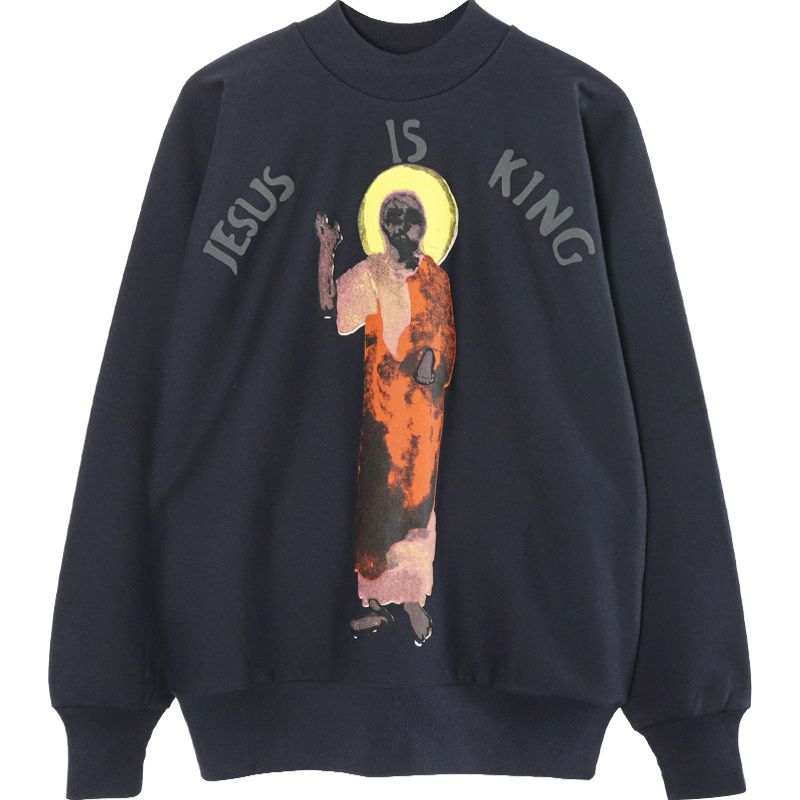 Moletom Kanye West Jesus Is King Crewneck Navy Rabello Store Tenis Vestuarios Lifestyle e muito mais