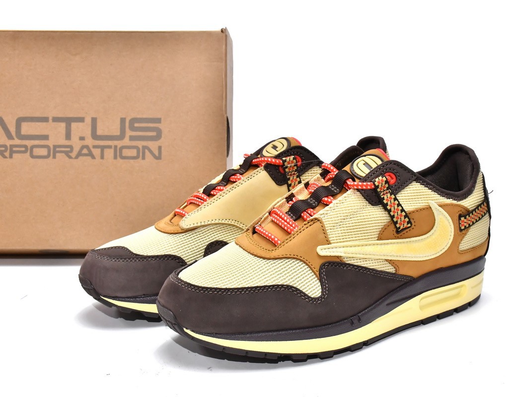 Tênis Nike Air Max 1 Travis Scott Cactus Jack Baroque Brown