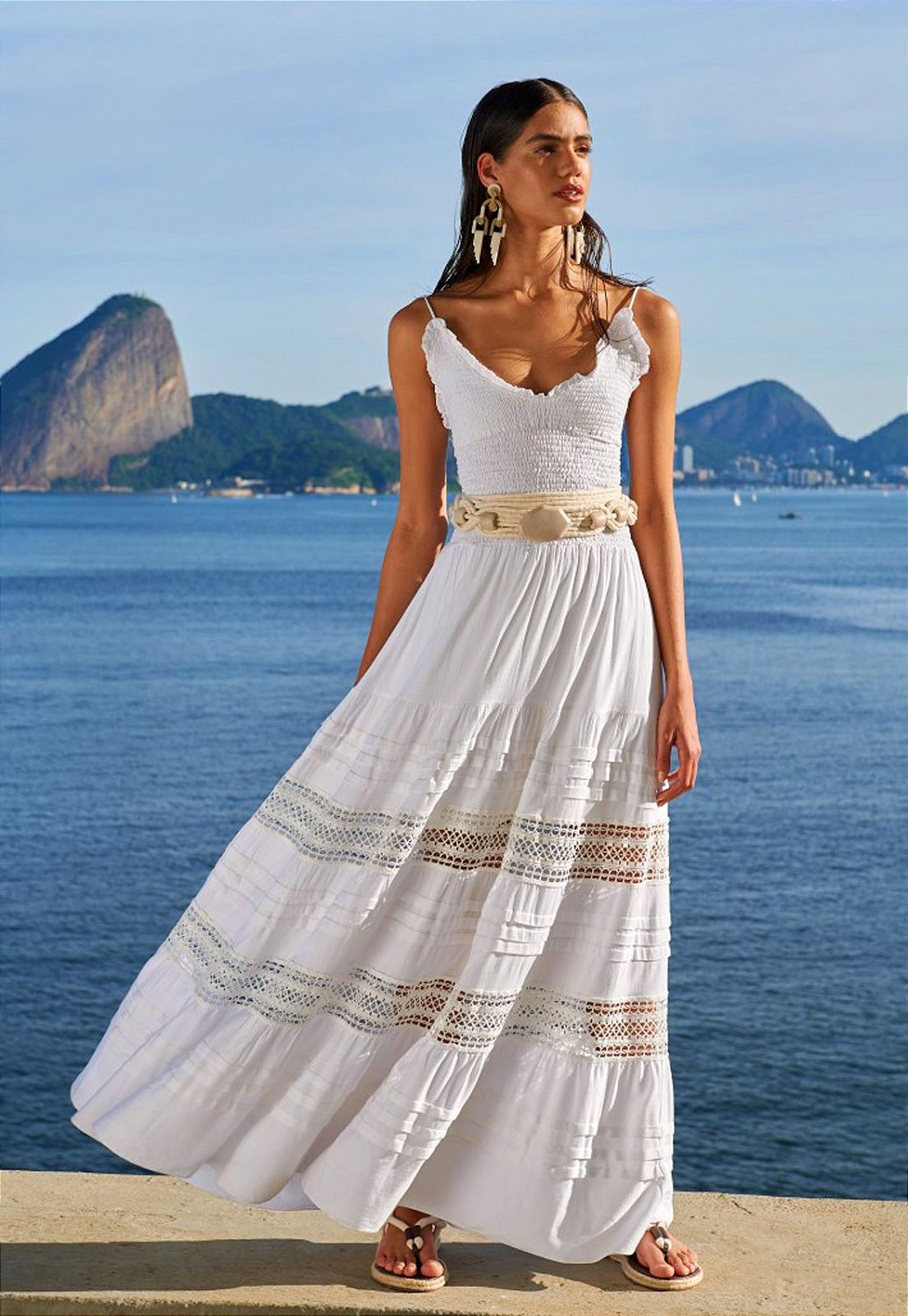 Vestido corpinho sale de renda
