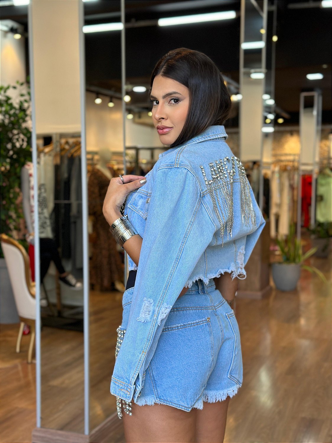 Jaqueta Cropped Fotos De Jaqueta Jeans JAQUETA JEANS CROPPED