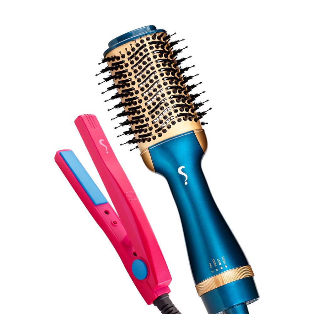 Escova Secadora Bivolt Bia Modela Legal + Mini Chapinha Paulinha - Segredo  Dela - Escova, Secadora e Chapinhas para cabelo