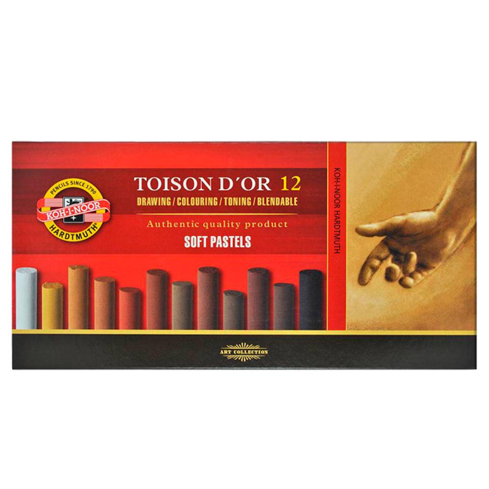 Giz Pastel Seco Toison D'or 12 Cores Extra Soft Koh I Noor