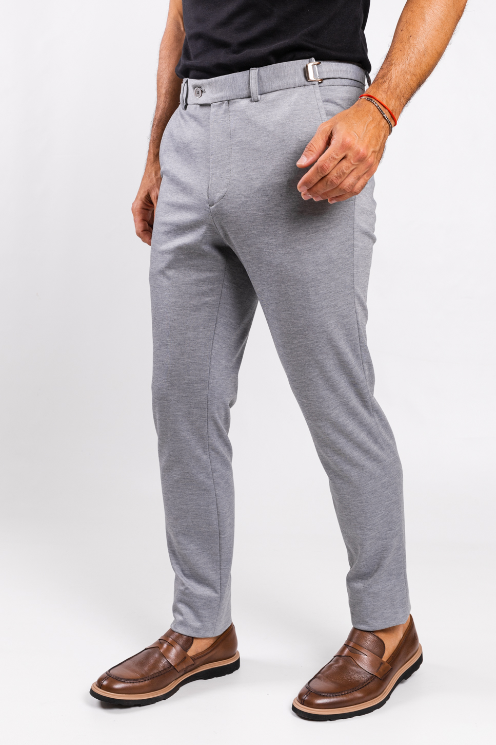 Calça de fashion alfaiataria cinza