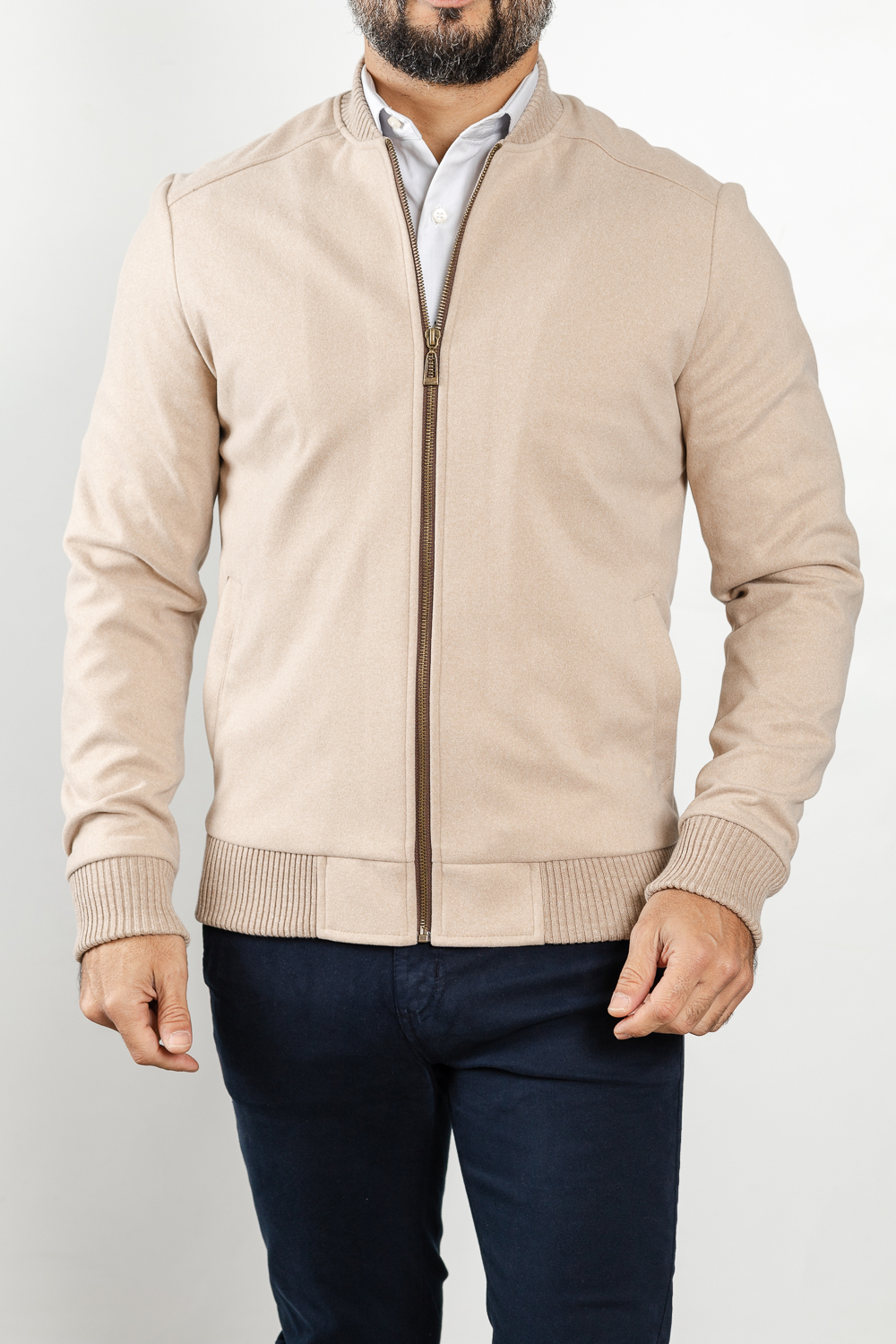 Zipper Jaqueta Bomber Kanui Moletom Masculino Casacos Kanui