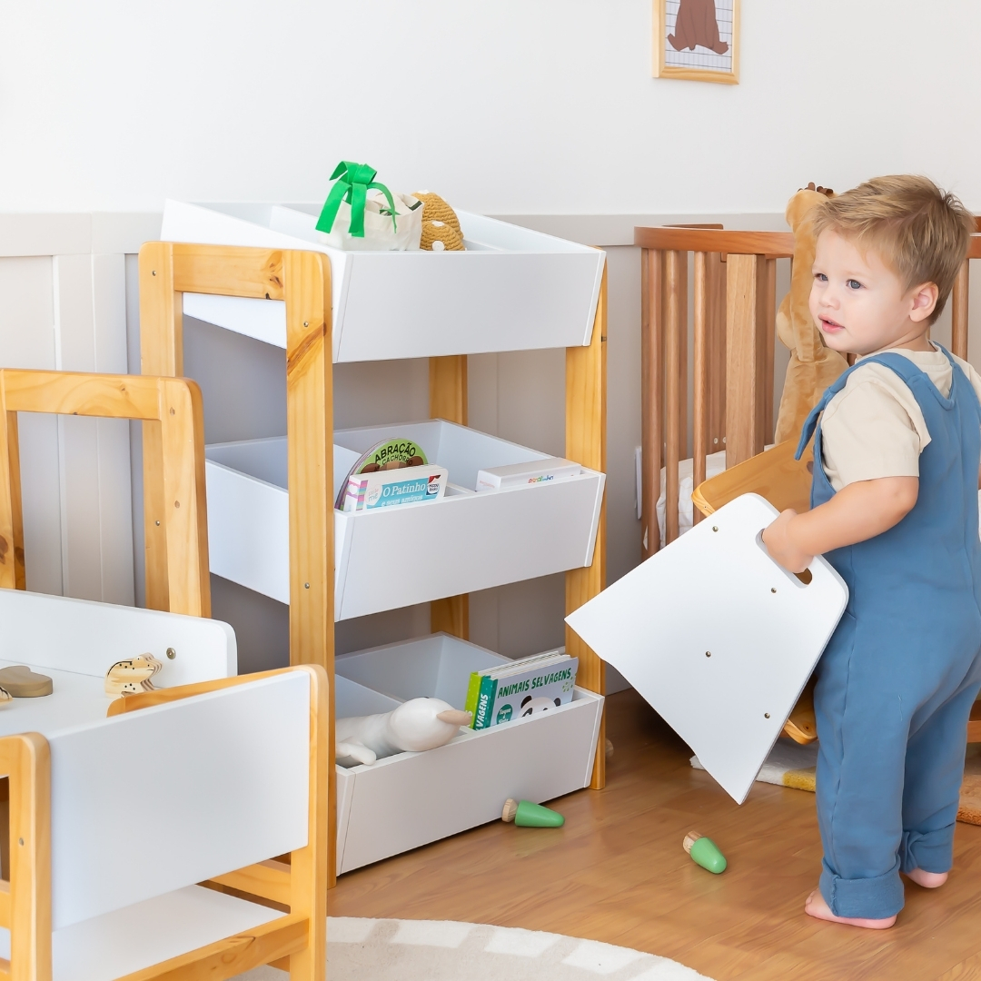 Escadinha Infantil Montessori - Branco