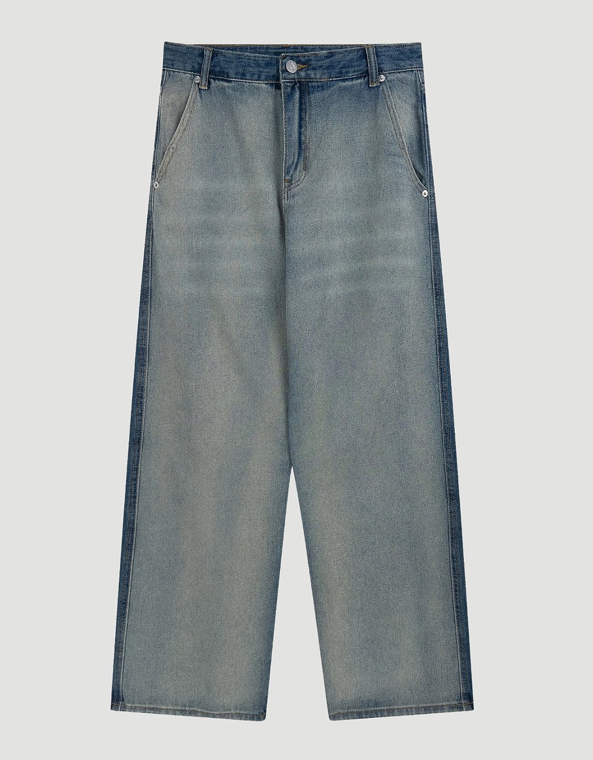 Calça Jeans Extra Baggy Double Layer Azul - NOISER