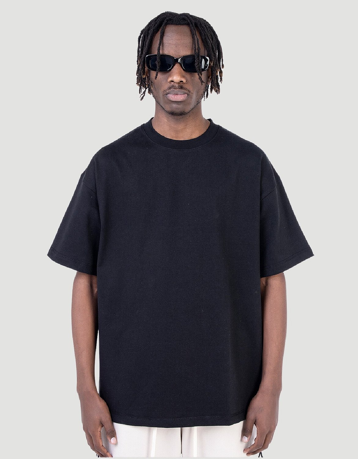 Camisa Preta Oversized Camiseta Lile Lisa Preta, image size:1171x1500